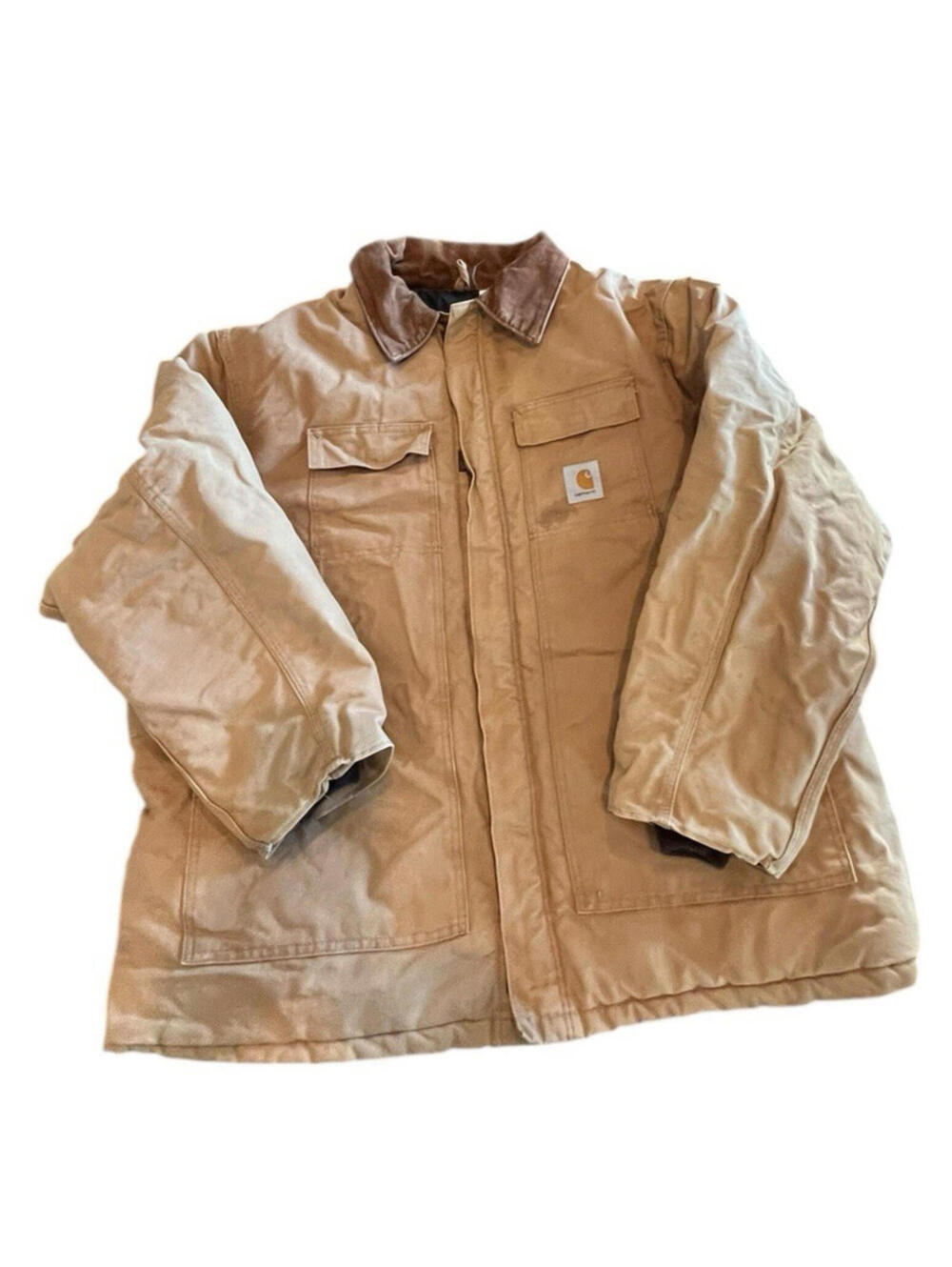 Carhartt Vintage Arctic Traditional Quilt Lined Duck Chore Jacket Sz 54 3XL USA
